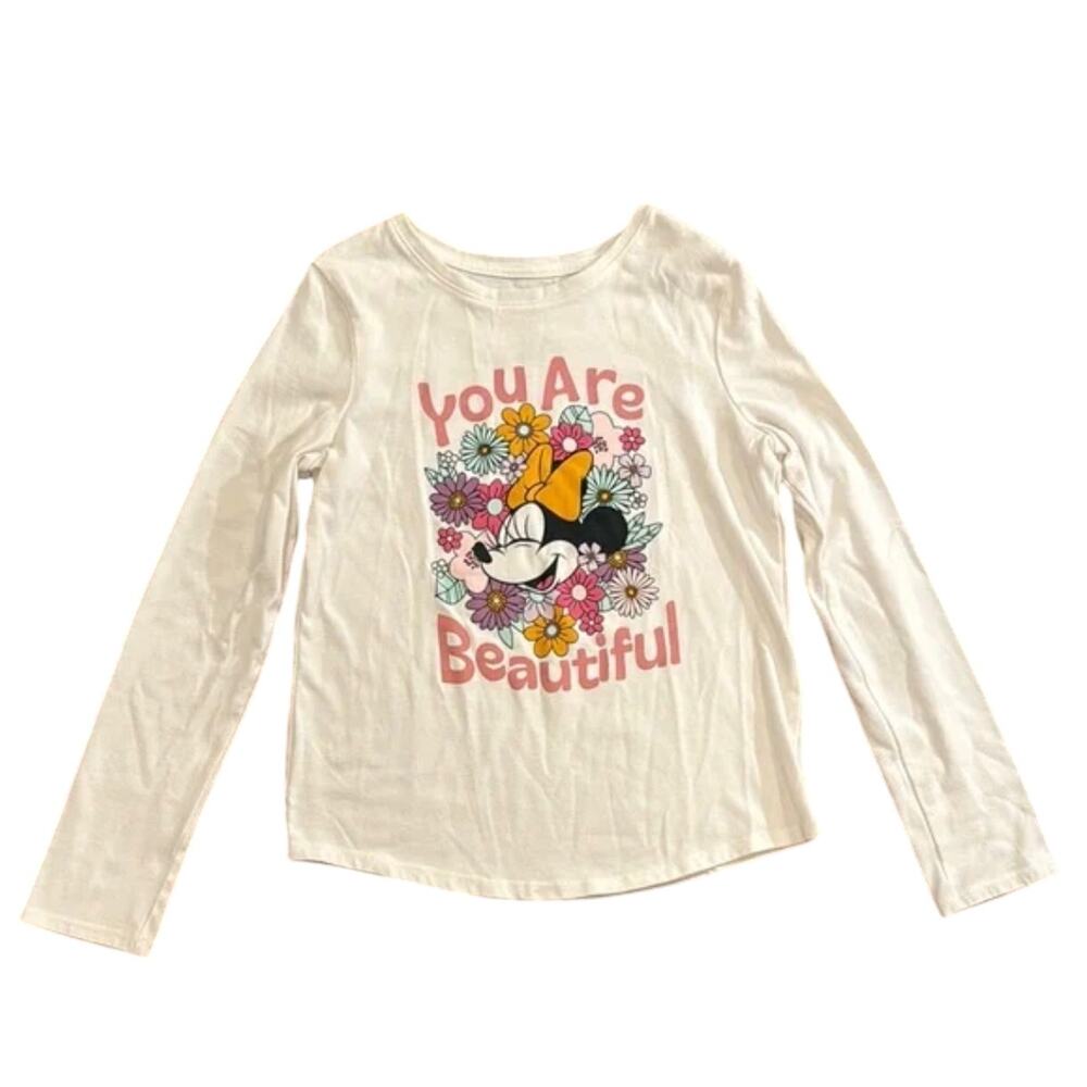 Disney Jumping Beans Minnie Mouse Long-Sleeve Shirt Size 4T You Are Beautiful